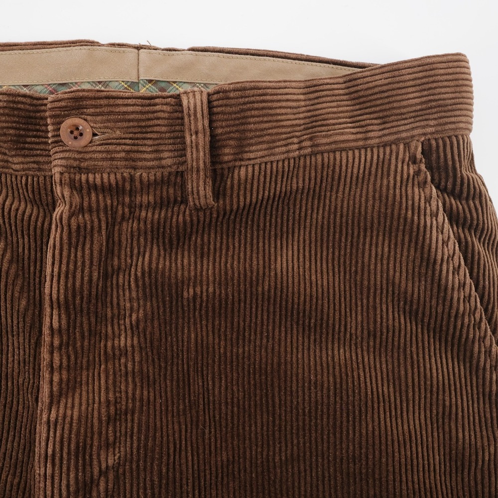 Vintage Polo Ralph Lauren Corduroy Straight Leg Pants Brown Mens 32x30